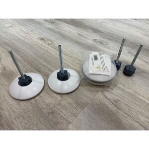 Safety Baby Wall Savers 4 Pack White Gray Pressure Gate Guards